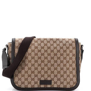 Gucci Flap Messenger Bag Gg Canvas #244474G45B